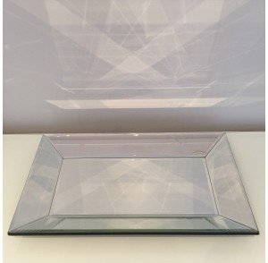 Mirror Rectangle Display Tray