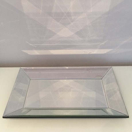 Mirror Rectangle Display Tray