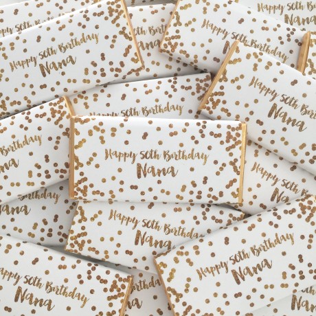 Gold-White Chocolate Bar Bonbonniere & Favors