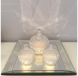 Decorative round trinket candle bonbonniere 