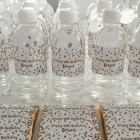 Mini water bottle bonbonniere