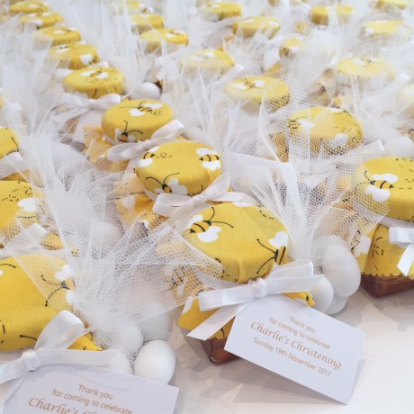 Honey round jar bonbonniere