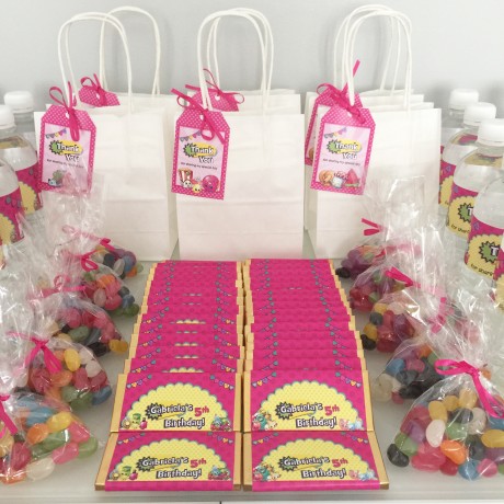 Shopkins birthday themed party bags