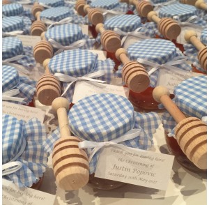 Round honey jar bonbonniere