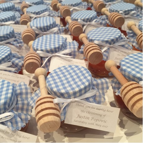 Round honey jar bonbonniere