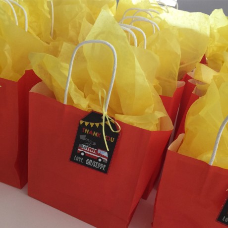 Birthday themed party bags