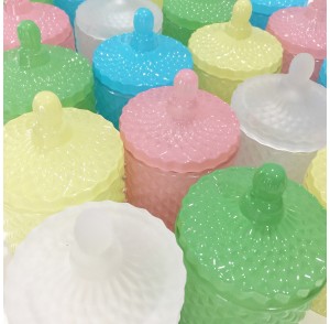 Glass candle bonbonniere (Pink, Baby blue, Green, Yellow, White)