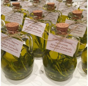 Olive oil bottle bonbonniere 